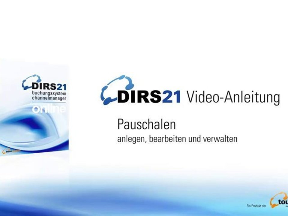Pauschalen - Dirs21 Videoanleitung Tutorial Training