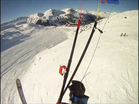 Speedriding speedflying aux Arcs (Savoie)