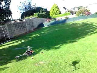 Hélicoptère KDS 450 beaucoup de vent