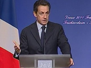 Lapsus de Sarkozy: "Allemagne" au lieu d'"Alsace"