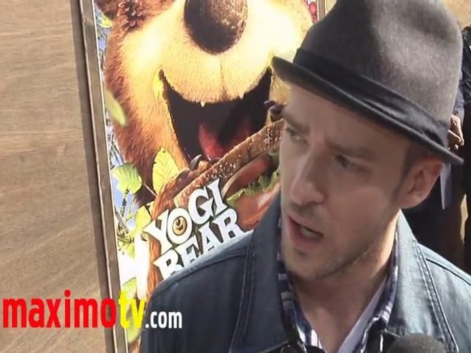 JUSTIN TIMBERLAKE (Boo Boo) Interview   "YOGI BEAR" Premiere