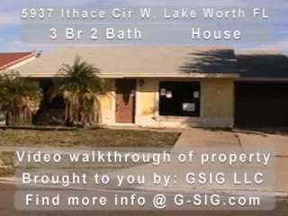 Video Walk Through of 5937 Ithaca Cir W, Lake Worth FL ...