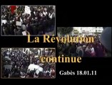La révolution continue ! Gabès 18 janvier ! Révolte Tunisie