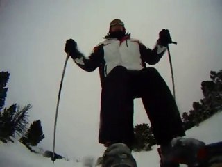 Descente ski go-pro