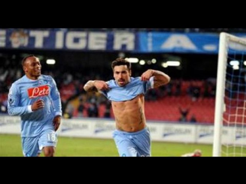 Napoli 2-1 Bologna Yebda great-header, Lavezzi great-strike