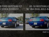 JBA Axle-Back vs. Stock Exhaust; 05-10 Mustang GT