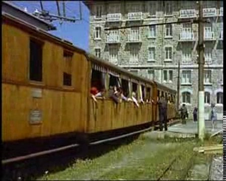 Tren cremallera de Luchon a Superbagneres años 60