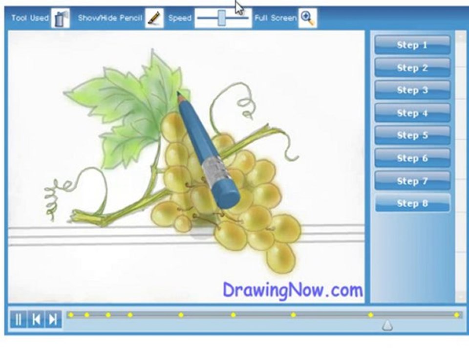How to draw Grapes