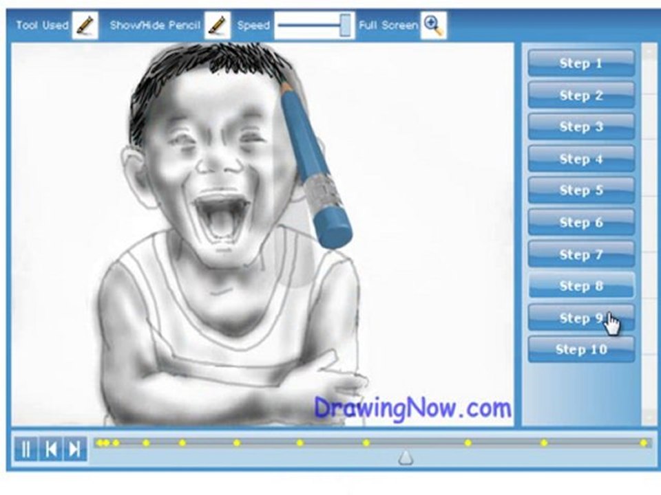 How to draw a Face with Pencil