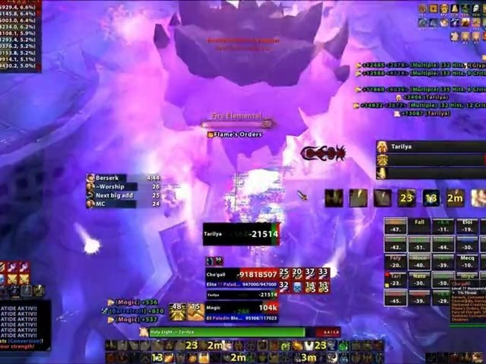 WoW : World first kill Chogall vs For the Horde 25man heroic