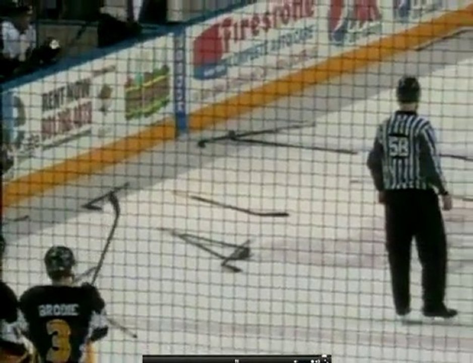 Crise de nerfs d'un entraineur de hockey américain