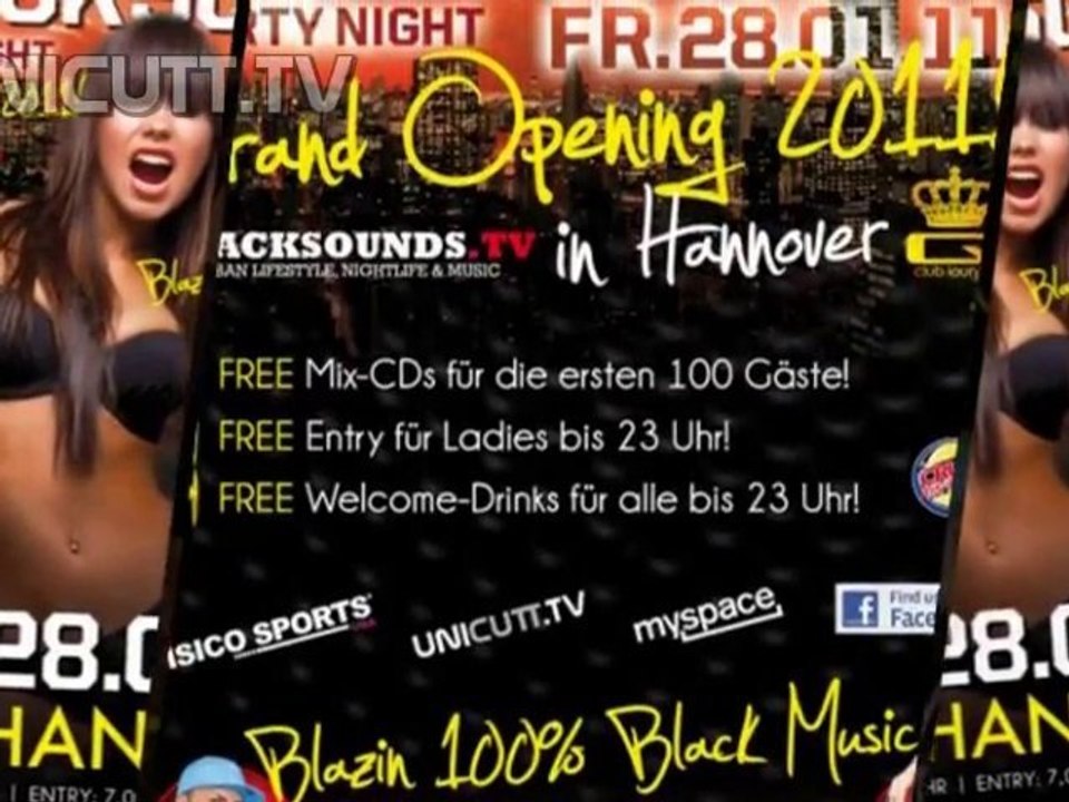 UNICUTT.TV -Party-Tipp: Blacksound Party 28.1.2011 Q-Lounge
