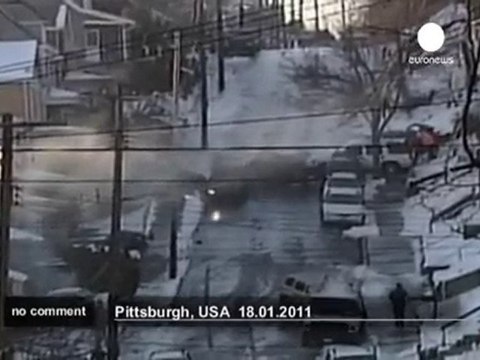 Icy roads cause car accidents in Pittsburgh - no comment