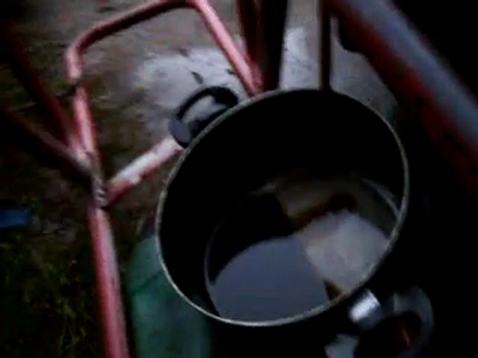 test bruleur boule huile de colza