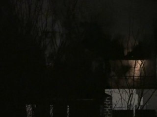 Incendie  à lamballe, rue sous les Joyaux,  mercredi soir.