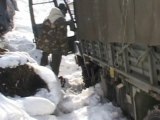 Heavy Snowfall Blocks Roads in Himachal Pradesh, India