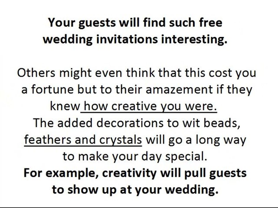 How to make free wedding invitations!