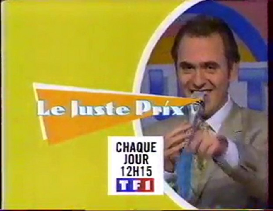 Bande Annonce De L'emission Le Juste Prix Novembre 1997 TF1