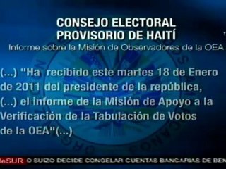 Consejo Electoral de Haití ya recibió informe de la OEA