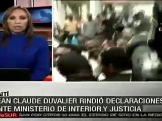 Duvalier compareció cinco horas ante el gobierno de Haití