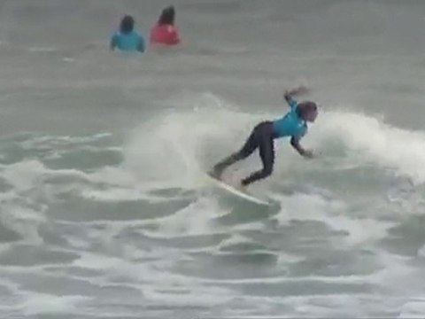 The girls surf at a secret spot down the coast - 2010 TSB Bank Women's Surf Festival