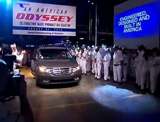 2011 Honda Odyssey production begins