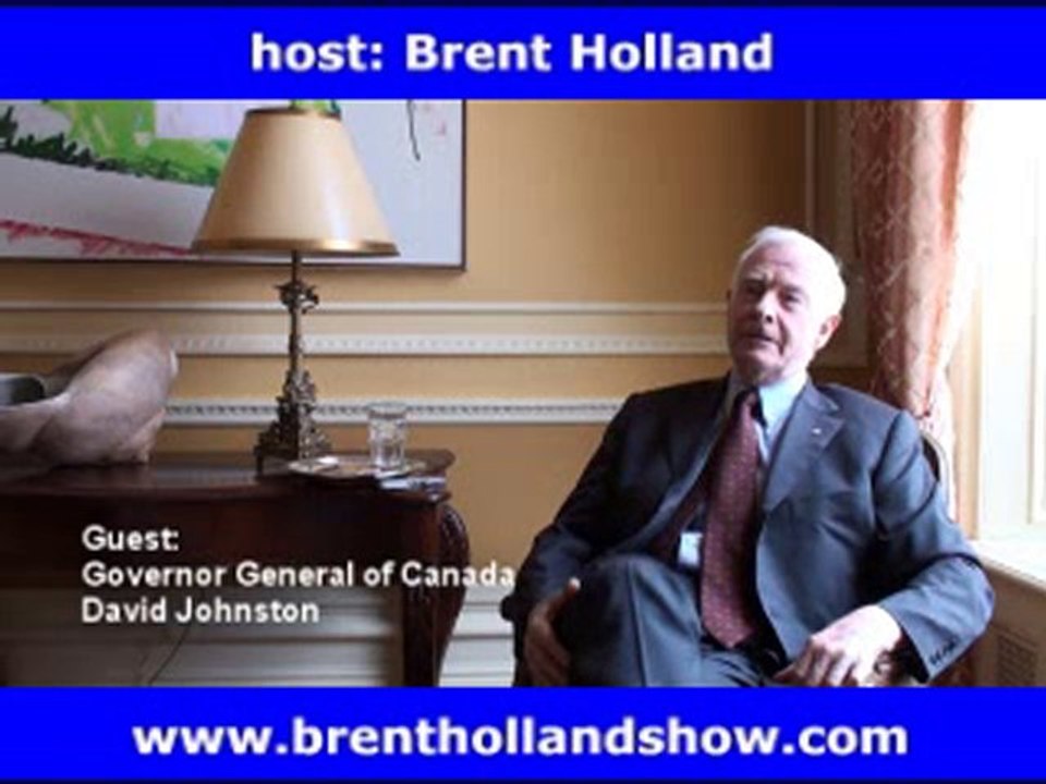 Brent Holland Show Governor General of Canada David Johnston