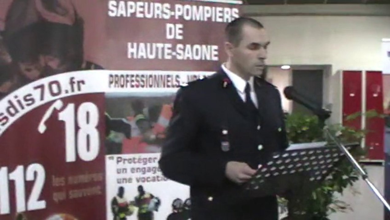 VESOUL : VOEUX A LA CASERNE DES POMPIERS