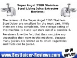 Super Angel 5500 Stainless Steel Living Juicer