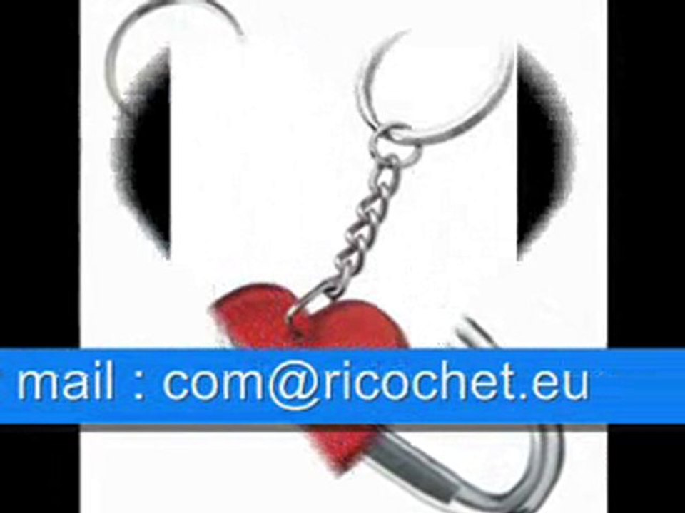 RICOCHET Vente Impression Objets Publicitaires Porte clés