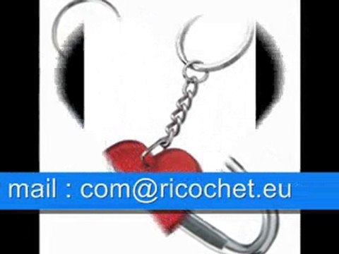 RICOCHET Vente Impression Objets Publicitaires Porte clés