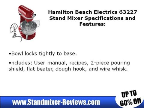 Hamilton Beach Electrics 63227 Stand Mixer