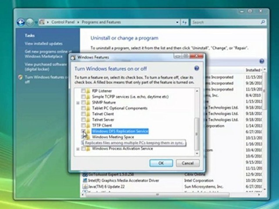 How to turn windows vista feature on (www.pcdocpro.com)