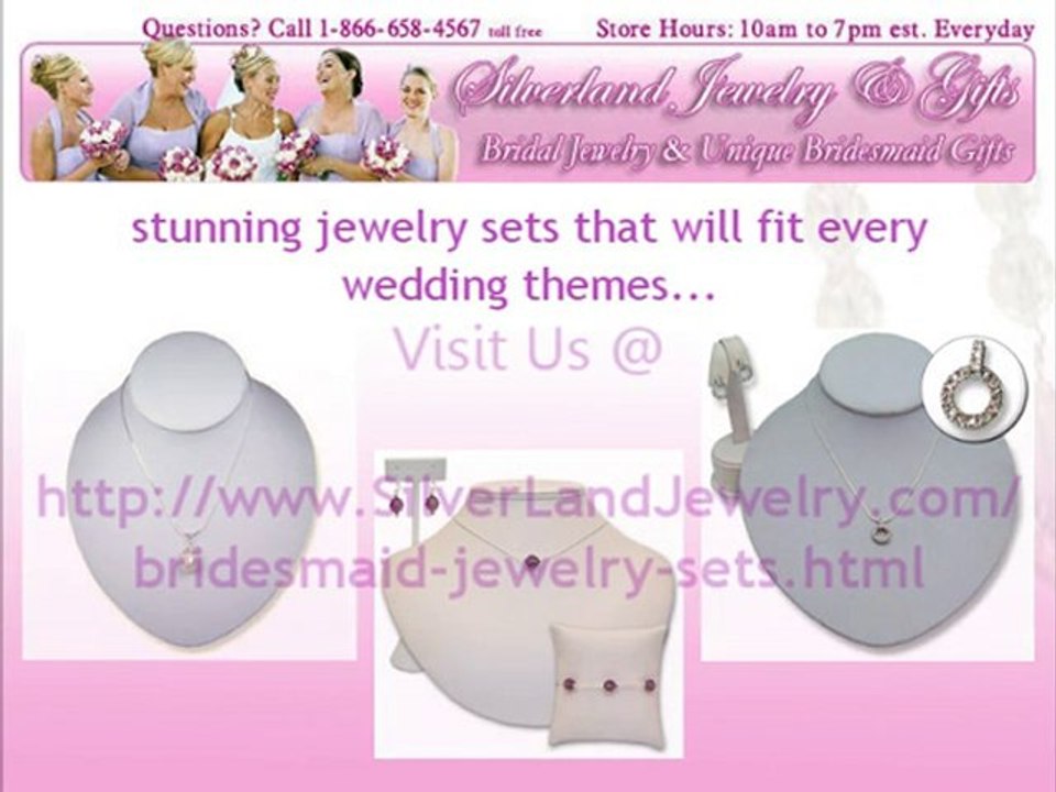 Beautiful Handcrafted Bridesmaids Jewelry