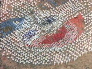 Visage formé par des milliers de gens ! / British Airways.