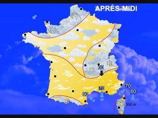 Météo 21 janvier 2011: Vigilance neige et temps du week-end