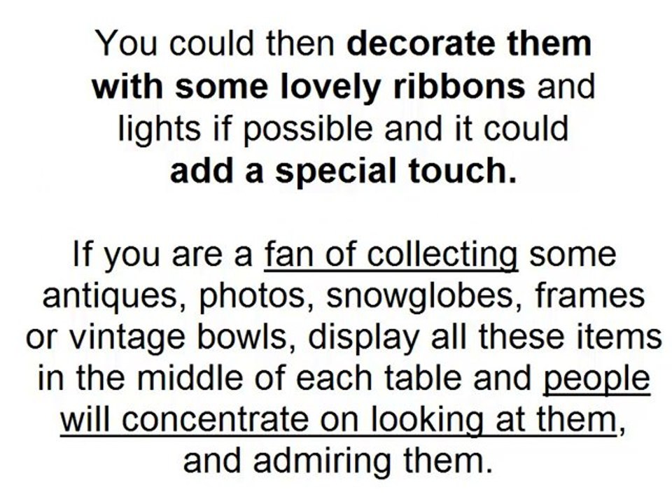 Wedding centerpieces for tables