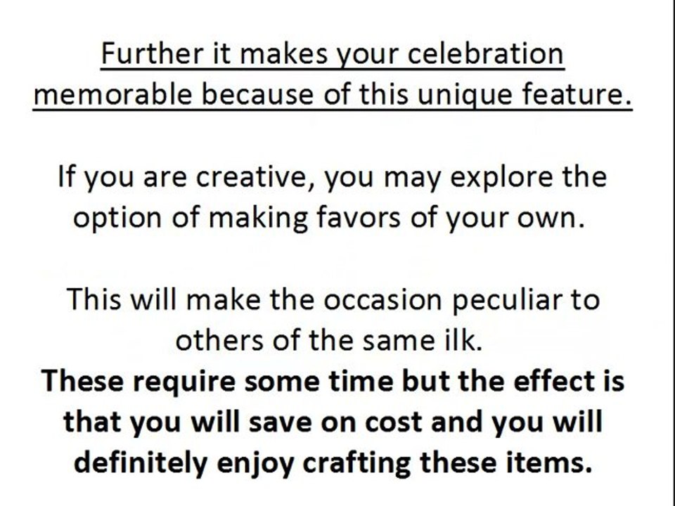 Unique Wedding Favours Ideas