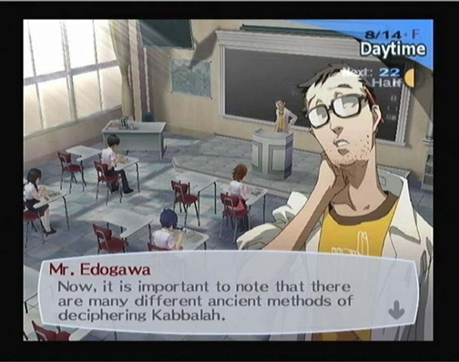 Persona 3 - 08/10 au 16 - Cours et Festival d'Eté