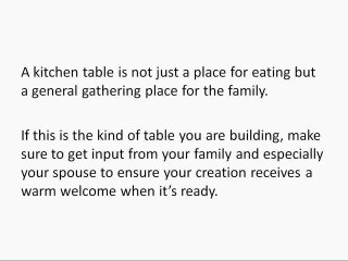 Table Plans - Tips For Building A Custom Table