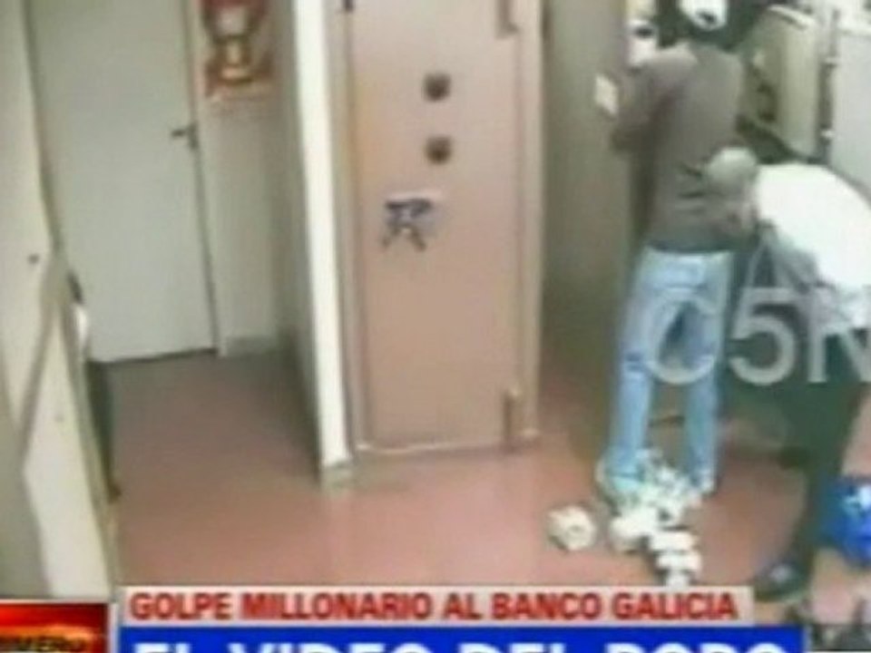 video de pelicula robo a Banco  galicia