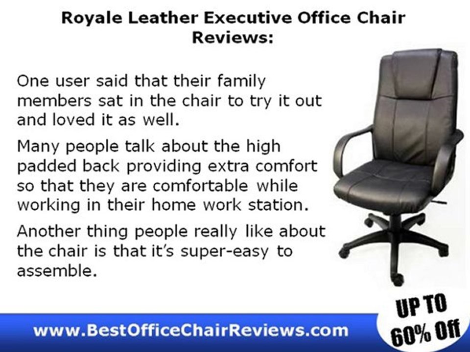 Royale Leather Executive Office Chair/High Back
