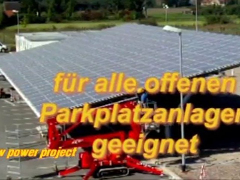 Solar Carport/ Parkplatzüberdachung/ Solarcarports