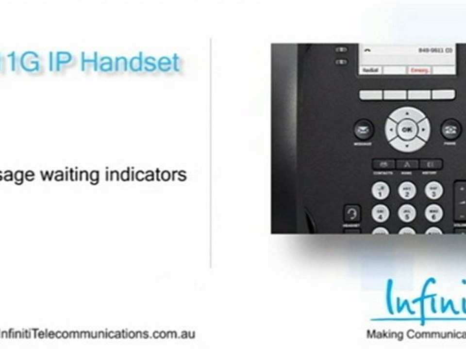 Avaya 9611G Handset Video Overview