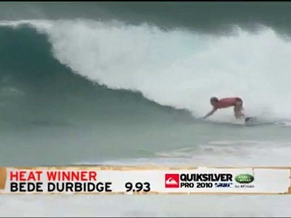 Bede's 9.93pt Wave of the Day - 2010 Quiksilver Pro Australia