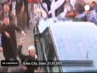 Michelle Alliot-Marie chahutée à Gaza - no comment