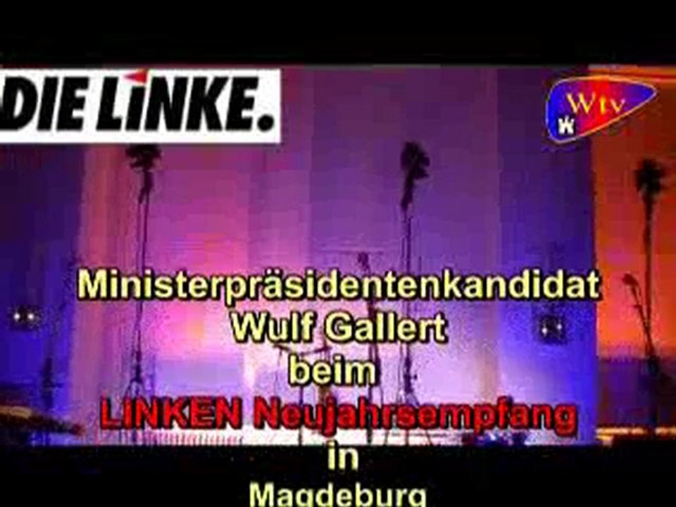 Ministerpräsidentenkandidat Wulf Gallert am 18.01.2011