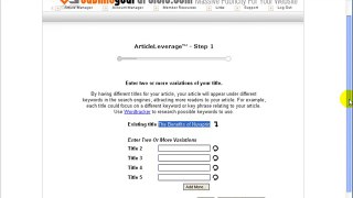 Submit Your Article: Article Submission Service