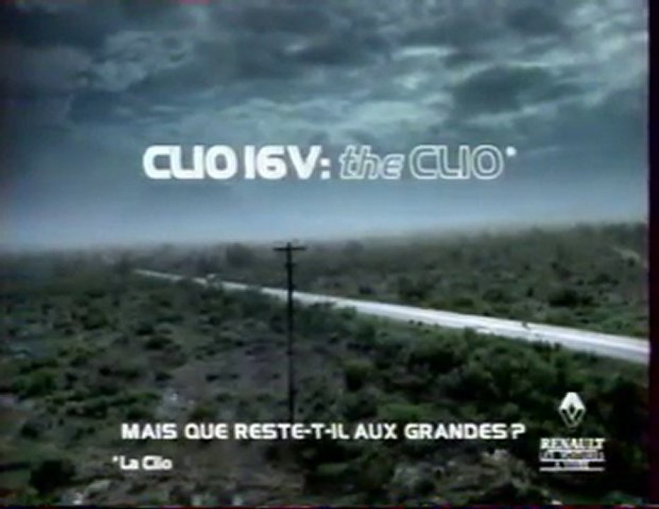 Publicité Clio 16v Renault 1999