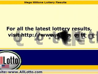 Mega Millions Lottery Drawing Results for Jan. 21, 2011